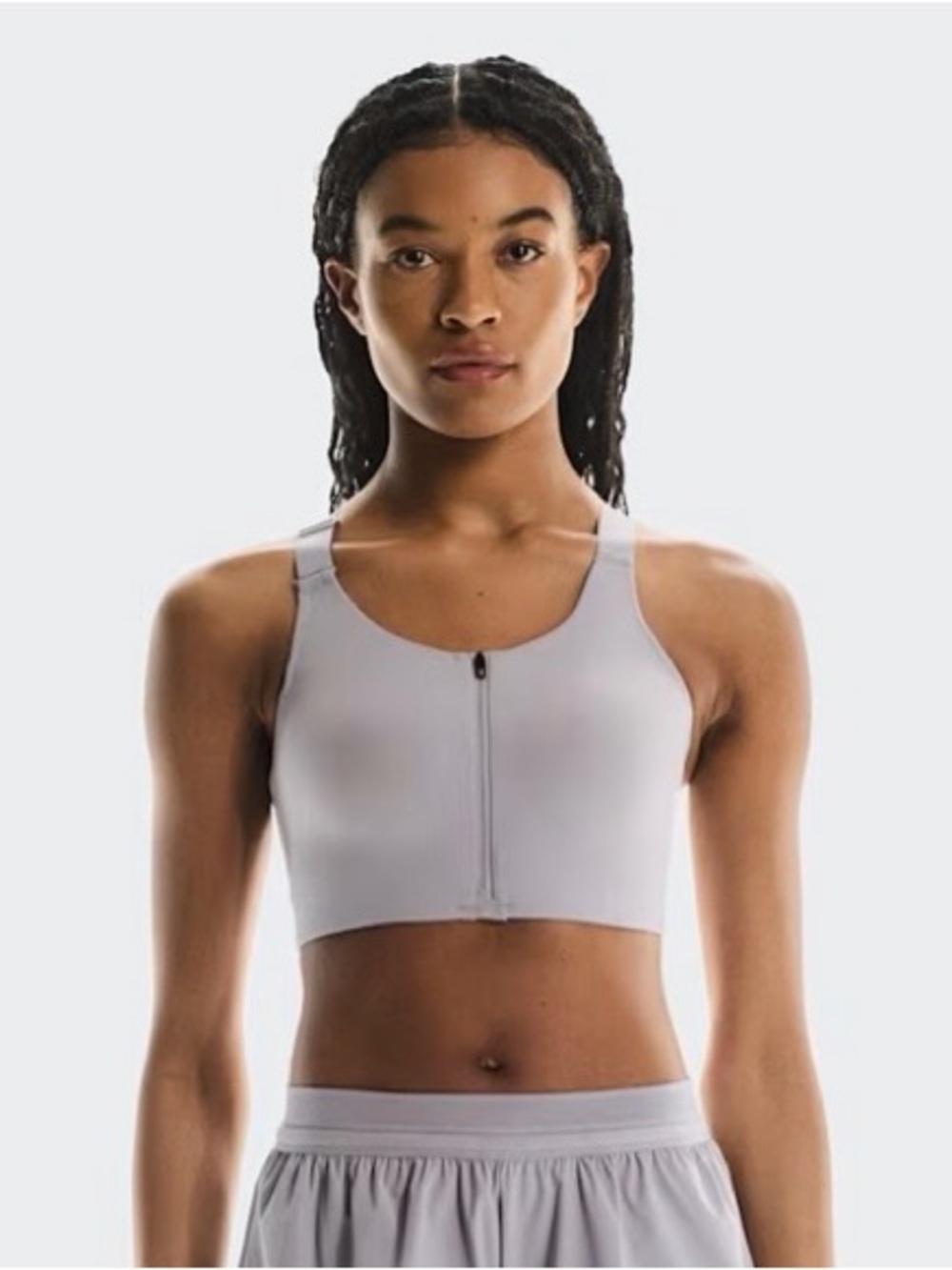 On Running Endurance Zip Bra in Light Gray